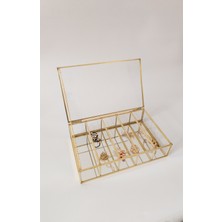 Özgürce Şeffaf Cam Gold Çikolata Nişan Aksesuar Kutusu, Şıklık ve Zarafet Sunar