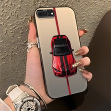 HONTINGA iPhone 8 Plus ile Uyumlu Kılıfı Silikon Kenar Sert Arka Düşüme Önleyici Basitlik Anti Düşme Kamera Korumali Bmw Desen Telefon Kılıfı Kadın ve Erkek Için Uygundur K1-0717