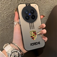 HONTINGA Vivo X200 Pro ile Uyumlu Kılıfı Silikon Kenar Sert Arka Düşüme Önleyici Basitlik Anti Düşme Kamera Korumali Mercedes Desen Telefon Kılıfı Kadın ve Erkek Için Uygundur K1-0607