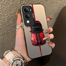 HONTINGA Vivo Y04 ile Uyumlu Kılıfı Silikon Kenar Sert Arka Düşüme Önleyici Basitlik Anti Düşme Kamera Korumali Bmw Desen Telefon Kılıfı Kadın ve Erkek Için Uygundur K1-0717