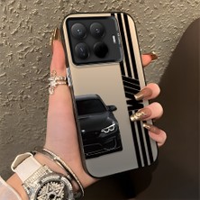 HONTINGA Xiaomi 15T Pro ile Uyumlu Kılıfı Silikon Kenar Sert Arka Düşüme Önleyici Basitlik Anti Düşme Kamera Korumali Bmw Desen Telefon Kılıfı Kadın ve Erkek Için Uygundur K1-0610