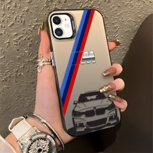 HONTINGA iPhone 12 Mini ile Uyumlu Kılıfı Silikon Kenar Sert Arka Düşüme Önleyici Basitlik Anti Düşme Kamera Korumali Bmw Desen Telefon Kılıfı Kadın ve Erkek Için Uygundur K1-0725