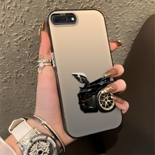 HONTINGA iPhone 8 Plus ile Uyumlu Kılıfı Silikon Kenar Sert Arka Düşüme Önleyici Basitlik Anti Düşme Kamera Korumali Spor Araba Desen Telefon Kılıfı Kadın ve Erkek Için Uygundur K1-0611