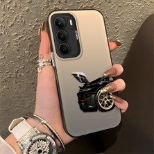 HONTINGA Realme 14X ile Uyumlu Kılıfı Silikon Kenar Sert Arka Düşüme Önleyici Basitlik Anti Düşme Kamera Korumali Spor Araba Desen Telefon Kılıfı Kadın ve Erkek Için Uygundur K1-0611