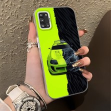 HONTINGA Samsung Galaxy A31 ile Uyumlu Kılıfı Silikon Kenar Sert Arka Düşüme Önleyici Basitlik Anti Düşme Kamera Korumali Lamborghini Desen Telefon Kılıfı Kadın ve Erkek Için Uygundur K1-0613