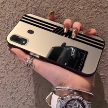 HONTINGA Samsung Galaxy A20 ile Uyumlu Kılıfı Silikon Kenar Sert Arka Düşüme Önleyici Basitlik Anti Düşme Kamera Korumali Bmw Desen Telefon Kılıfı Kadın ve Erkek Için Uygundur K1-0610