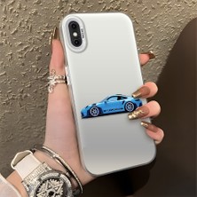 HONTINGA iPhone Xs ile Uyumlu Kılıfı Silikon Kenar Sert Arka Düşüme Önleyici Basitlik Anti Düşme Kamera Korumali Bmw Desen Telefon Kılıfı Kadın ve Erkek Için Uygundur K1-0725