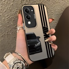 HONTINGA Vivo Y04 ile Uyumlu Kılıfı Silikon Kenar Sert Arka Düşüme Önleyici Basitlik Anti Düşme Kamera Korumali Bmw Desen Telefon Kılıfı Kadın ve Erkek Için Uygundur K1-0610