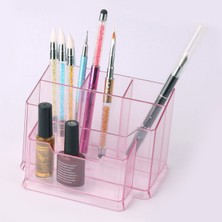 Özgürce Şık 5 Gözlü Dekoratif Masaüstü Organizer, Makyaj ve Kalemlik Fırçalık