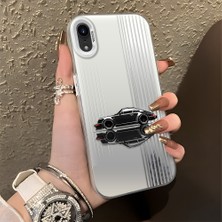 HONTINGA iPhone Xr ile Uyumlu Kılıfı Silikon Kenar Sert Arka Düşüme Önleyici Basitlik Anti Düşme Kamera Korumali Spor Araba Desen Telefon Kılıfı Kadın ve Erkek Için Uygundur K1-0611