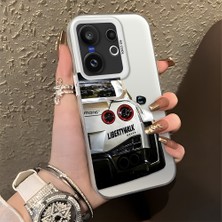HONTINGA Vivo X200 Fe ile Uyumlu Kılıfı Silikon Kenar Sert Arka Düşüme Önleyici Basitlik Anti Düşme Kamera Korumali Bmw Desen Telefon Kılıfı Kadın ve Erkek Için Uygundur K1-0717