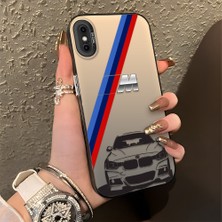 HONTINGA iPhone x ile Uyumlu Kılıfı Silikon Kenar Sert Arka Düşüme Önleyici Basitlik Anti Düşme Kamera Korumali Bmw Desen Telefon Kılıfı Kadın ve Erkek Için Uygundur K1-0725