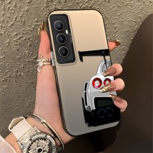 HONTINGA Realme C65 4g ile Uyumlu Kılıfı Silikon Kenar Sert Arka Düşüme Önleyici Basitlik Anti Düşme Kamera Korumali Bmw Desen Telefon Kılıfı Kadın ve Erkek Için Uygundur K1-0608