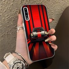 HONTINGA Samsung Galaxy A50S ile Uyumlu Kılıfı Silikon Kenar Sert Arka Düşüme Önleyici Basitlik Anti Düşme Kamera Korumali Spor Araba Desen Telefon Kılıfı Kadın ve Erkek Için Uygundur K1-0612