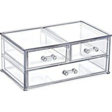 Özgürce Çekmeceli Takı ve Makyaj Fırça Organizeri, Şık ve Fonksiyonel Tasarım