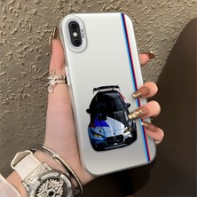 HONTINGA iPhone Xs Max ile Uyumlu Kılıfı Silikon Kenar Sert Arka Düşüme Önleyici Basitlik Anti Düşme Kamera Korumali Bmw Desen Telefon Kılıfı Kadın ve Erkek Için Uygundur K1-0606