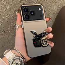 HONTINGA iPhone 17 Pro Max ile Uyumlu Kılıfı Silikon Kenar Sert Arka Düşüme Önleyici Basitlik Anti Düşme Kamera Korumali Spor Araba Desen Telefon Kılıfı Kadın ve Erkek Için Uygundur K1-0611