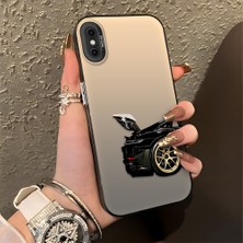 HONTINGA iPhone x ile Uyumlu Kılıfı Silikon Kenar Sert Arka Düşüme Önleyici Basitlik Anti Düşme Kamera Korumali Spor Araba Desen Telefon Kılıfı Kadın ve Erkek Için Uygundur K1-0611