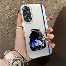 HONTINGA Oppo A60 ile Uyumlu Kılıfı Silikon Kenar Sert Arka Düşüme Önleyici Basitlik Anti Düşme Kamera Korumali Bmw Desen Telefon Kılıfı Kadın ve Erkek Için Uygundur K1-0606