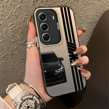 HONTINGA Tecno Camon 40 ile Uyumlu Kılıfı Silikon Kenar Sert Arka Düşüme Önleyici Basitlik Anti Düşme Kamera Korumali Bmw Desen Telefon Kılıfı Kadın ve Erkek Için Uygundur K1-0610