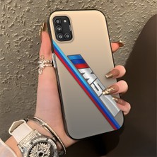 HONTINGA Samsung Galaxy A31 ile Uyumlu Kılıfı Silikon Kenar Sert Arka Düşüme Önleyici Basitlik Anti Düşme Kamera Korumali Bmw Desen Telefon Kılıfı Kadın ve Erkek Için Uygundur K1-0606