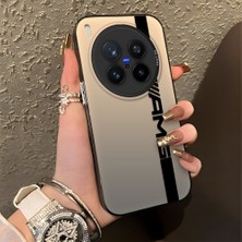 HONTINGA Vivo X300 Pro ile Uyumlu Kılıfı Silikon Kenar Sert Arka Düşüme Önleyici Basitlik Anti Düşme Kamera Korumali Amg Desen Telefon Kılıfı Kadın ve Erkek Için Uygundur K1-0609