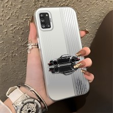 HONTINGA Samsung Galaxy A31 ile Uyumlu Kılıfı Silikon Kenar Sert Arka Düşüme Önleyici Basitlik Anti Düşme Kamera Korumali Spor Araba Desen Telefon Kılıfı Kadın ve Erkek Için Uygundur K1-0611