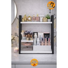 Özgürce Iki Katlı Çok Amaçlı Banyo ve Takı Düzenleyici Organizer Raf