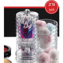 Özgürce Pratik 2'li Pamuk ve Kulak Çubuğu Organizer Seti, Şık ve Kullanışlı Tasarım