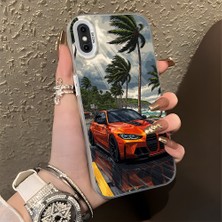 HONTINGA iPhone Xs Max ile Uyumlu Kılıfı Silikon Kenar Sert Arka Düşüme Önleyici Basitlik Anti Düşme Kamera Korumali Spor Araba Desen Telefon Kılıfı Kadın ve Erkek Için Uygundur K1-0614