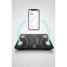 Dijital Baskül Yağ Su Kas Vücut Kitle Endeksi Kilo Ölçer Tartı