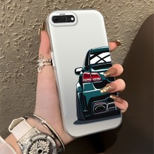 HONTINGA iPhone 8 Plus ile Uyumlu Kılıfı Silikon Kenar Sert Arka Düşüme Önleyici Basitlik Anti Düşme Kamera Korumali Bmw Desen Telefon Kılıfı Kadın ve Erkek Için Uygundur K1-0608