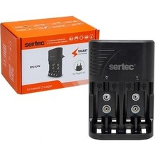 İlk El Grup Sertec STC-C802 AA-AAA-9V Uyumlu 4lü Pil Şarj Aleti Tkç(Itd)