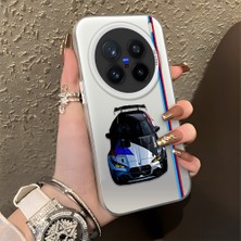 HONTINGA Vivo X200 Pro ile Uyumlu Kılıfı Silikon Kenar Sert Arka Düşüme Önleyici Basitlik Anti Düşme Kamera Korumali Bmw Desen Telefon Kılıfı Kadın ve Erkek Için Uygundur K1-0606