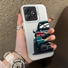 HONTINGA Realme C63 ile Uyumlu Kılıfı Silikon Kenar Sert Arka Düşüme Önleyici Basitlik Anti Düşme Kamera Korumali Bmw Desen Telefon Kılıfı Kadın ve Erkek Için Uygundur K1-0608