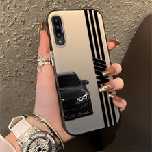 HONTINGA Samsung Galaxy A30S ile Uyumlu Kılıfı Silikon Kenar Sert Arka Düşüme Önleyici Basitlik Anti Düşme Kamera Korumali Bmw Desen Telefon Kılıfı Kadın ve Erkek Için Uygundur K1-0610