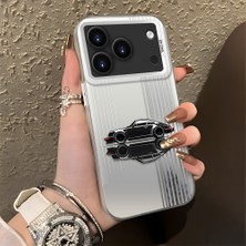 HONTINGA iPhone 17 Pro ile Uyumlu Kılıfı Silikon Kenar Sert Arka Düşüme Önleyici Basitlik Anti Düşme Kamera Korumali Spor Araba Desen Telefon Kılıfı Kadın ve Erkek Için Uygundur K1-0611