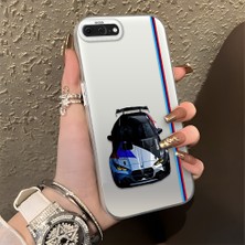 HONTINGA iPhone 8 Plus ile Uyumlu Kılıfı Silikon Kenar Sert Arka Düşüme Önleyici Basitlik Anti Düşme Kamera Korumali Bmw Desen Telefon Kılıfı Kadın ve Erkek Için Uygundur K1-0606