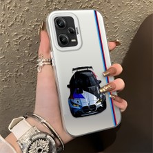 HONTINGA Redmi Note 12 Pro 5g ile Uyumlu Kılıfı Silikon Kenar Sert Arka Düşüme Önleyici Basitlik Anti Düşme Kamera Korumali Bmw Desen Telefon Kılıfı Kadın ve Erkek Için Uygundur K1-0606