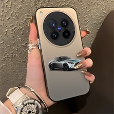 HONTINGA Vivo X300 Pro ile Uyumlu Kılıfı Silikon Kenar Sert Arka Düşüme Önleyici Basitlik Anti Düşme Kamera Korumali Mercedes Desen Telefon Kılıfı Kadın ve Erkek Için Uygundur K1-0716