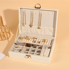 Özgürce Şık Çok Bölmeli Takı ve Anahtarlık Organizer Kutusu