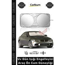 Carlburn #otogüneşlik Katlanabilir Ön Cam Araba Uv Koruma Maksimum Serinlik Sağlayan Evrensel Uyum Güneşlik