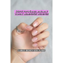 Kısa Kare Large 100 Adet Jel Tips Takma Tırnak Easy Beauty
