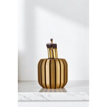 Özgürce Şık Altın Renk Makyaj Organizeri ve Fırçalığı, Düzenli Saklama Çözümü