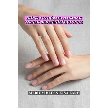 Kısa Kare Medium 100 Adet Jel Tips Takma Tırnak Easy Beauty