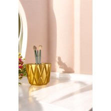 Özgürce Şık Altın Renk Makyaj Organizeri ve Fırça Düzenleyici, Pratik Kullanım