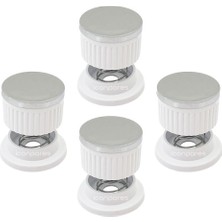 Süppürge Essence Ile Uyumlu Düğme 4 Lü Takımı Ankastre Set Üstü Ocak Düğmesi Beyaz Yaylı Görselle Eşleştiriniz