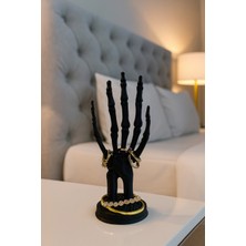 Özgürce Siyah Iskelet Takı Düzenleyici, Yüzük, Küpe ve Bileklik Saklama Aparatı