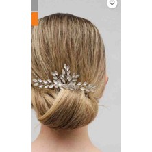 Yeşil Atölye Incili Taşlı Gelin Saç ve Türban Aksesuarı ( Düğün Nişan Kına Söz Lohusa)