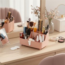 Özgürce Pratik 6 Bölmeli Çok Amaçlı Makaj Organizeri, Şık ve Kullanışlı Tasarım
